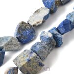 Lapis lazuli - surowe kamienie, bryłki - z otworem - 2