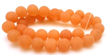 Jadeit matowy - kula 12mm - morelowy