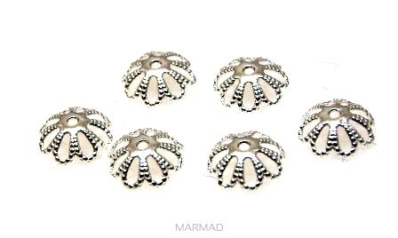 Miseczka kwiatek 8mm - srebro 925