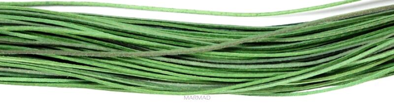 Rzemień skórzany zielony - grubość 1x1,5mm