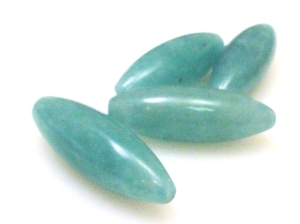Kwarc niebieski - oliwka 30x10mm