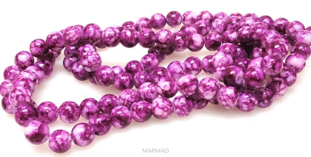 Koraliki kula 8mm - fioletowe