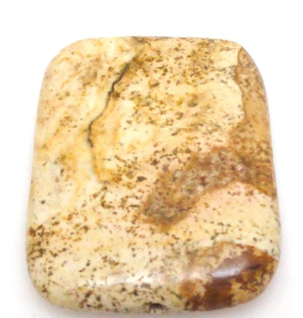 Jaspis obrazkowy - na wisior - prostokąt 40x30mm