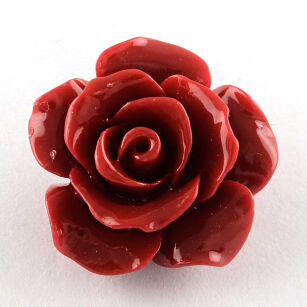 Koral - różyczka czerwona 15mm