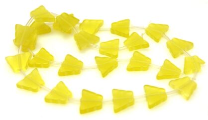 Kocie oko- uleksytowe - motyl 12x10mm - żółto oliwkowy