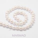 Perła biała muszlowa -6mm - 2