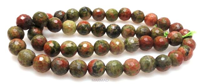 Unakit fasetowany - kula 8mm