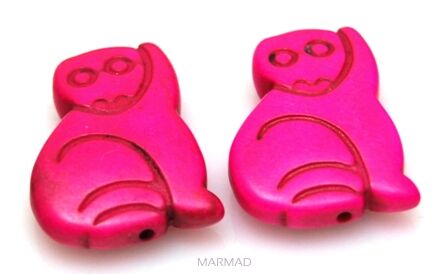 Howlit - kot 30x20mm - różowy