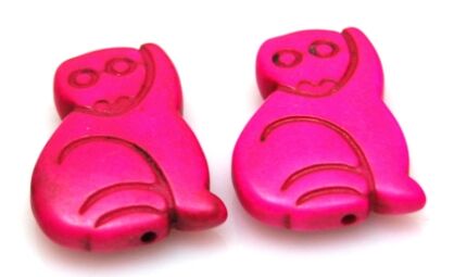 Howlit - kot 30x20mm - różowy