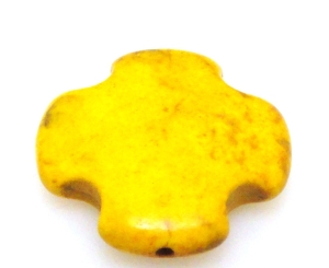 Howlit - krzyż 25x25mm - żółty