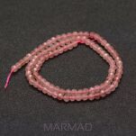 Kwarc różany fasetowany - kula 4mm - 2