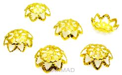 Czapeczki bali na korale kwiatek 10mm
