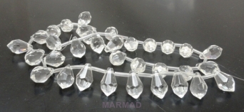 Kryształki fasetowane crystal - briolette 15x8m