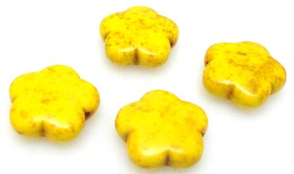 Howlit żółty - kwiatek 15mm