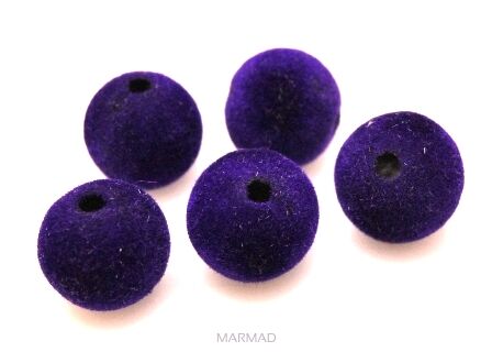 Kule welurowe 14mm - fioletowo granatowy