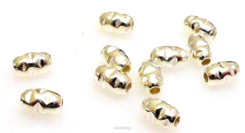 Oliwka gnieciona 5x3mm - srebro 925