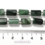 Szmaragd - fasetowane- nieregularna kolumna- 8-11mm x 5-7mm - 4