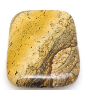 Jaspis obrazkowy - na wisior - prostokąt 40x30mm
