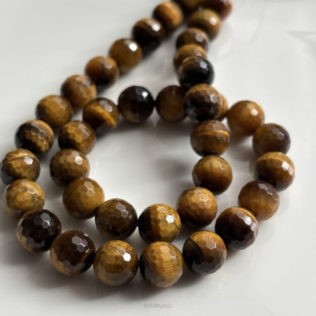 Tygrysie oko fasetowane - kula 10mm