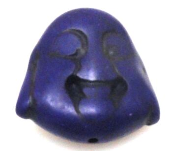 Howlit fioletowy - na wisior - głowa Buddy 30x25mm