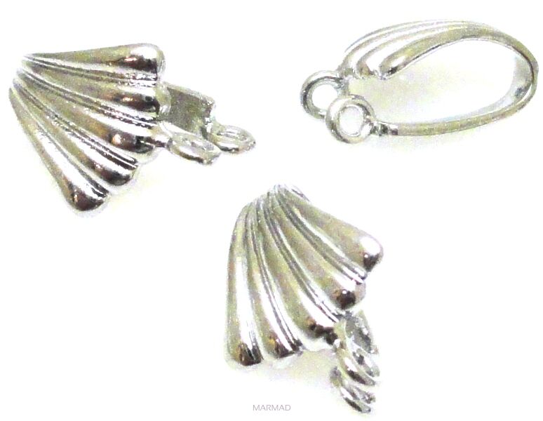Krawatka muszelka, uchwyt 17x12mm