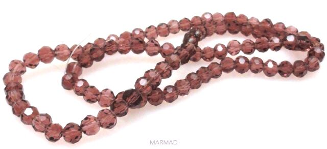 Kryształki fasetowane - kula 4mm