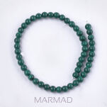 Malachit naturalny - kule 4,5mm- klasa A - 2