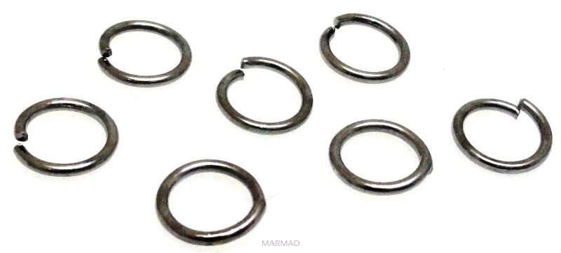 Kółeczka-ogniwka cięte 7mm - grafitowe