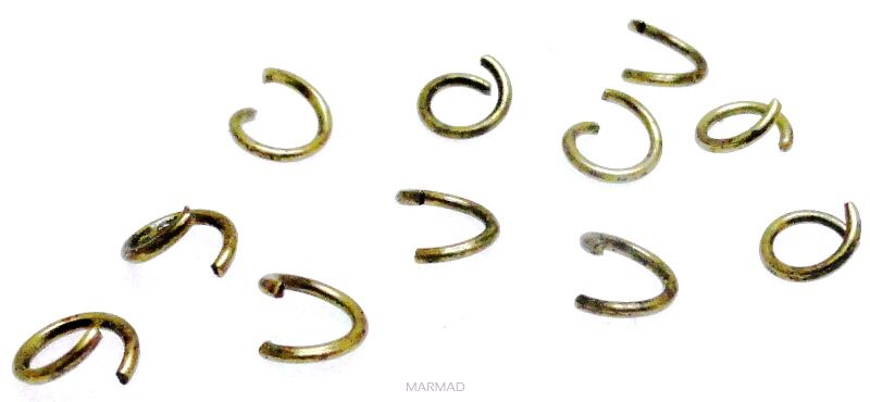 Kółeczka-ogniwka cięte 5mm - antyczny brąz