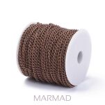 Łańcuszek twist ogniwka 6x4mm - 1 metr - red copper - 2