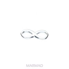 Łącznik znak nieskończoności 13mm - srebro 925