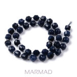 Szafir naturalny fasetowany - baryłka 7x8mm - 2