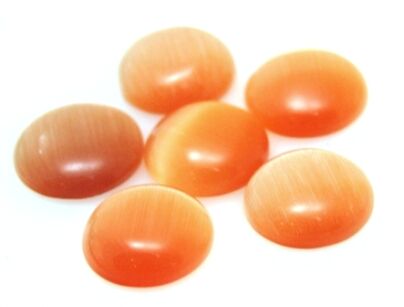 Kaboszon - uleksyt moneta 12mm - pomarańczowo miodowy