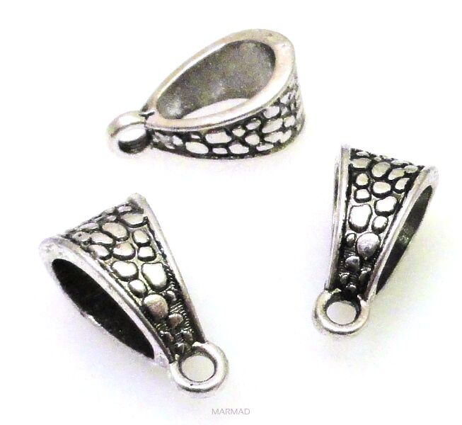 Nakładka, krawatka z oczkiem kropla 14x7mm