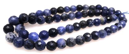 Sodalit fasetowany - kula 6,5mm
