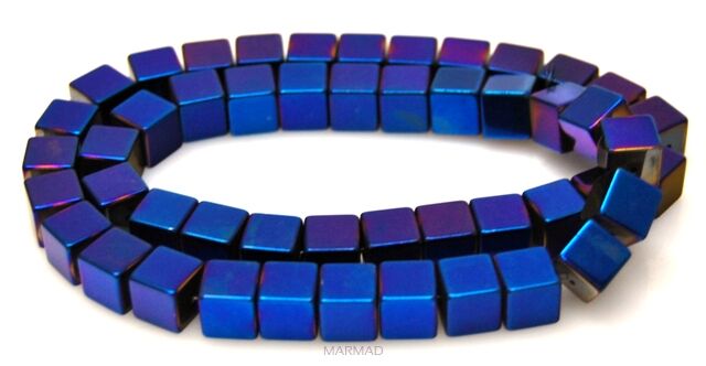 Hematyt niebieski - kostka 8x8mm