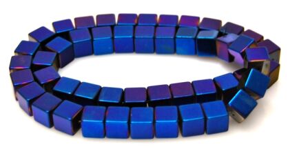 Hematyt niebieski - kostka 8x8mm