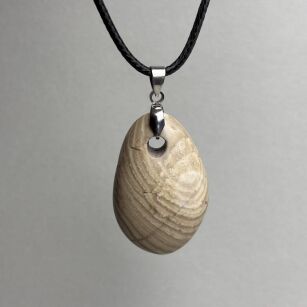 Zawieszka - krzemień pasiasty 37x25mm