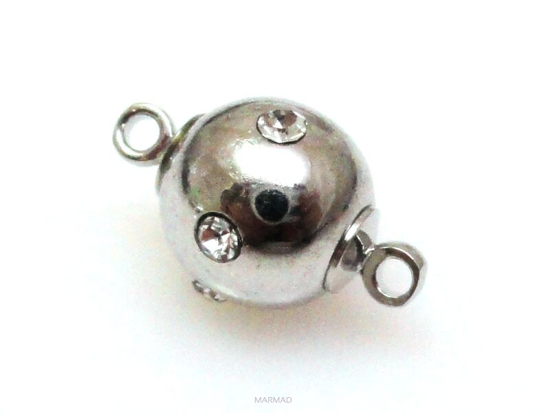 Zapięcie magnetyczne z cyrkoniami 16x10mm