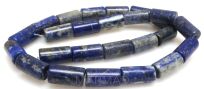 Lapis lazuli walec 16x8mm - sznur 40cm