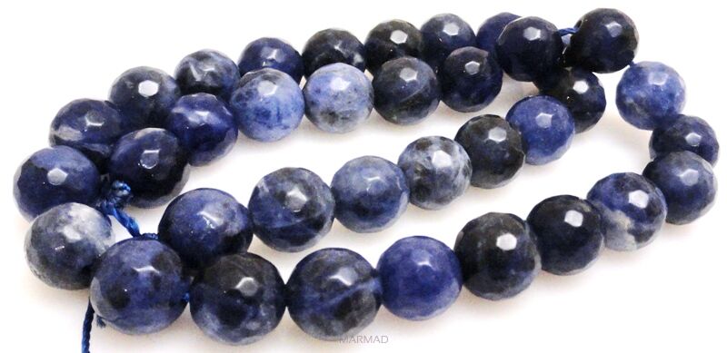 Sodalit fasetowany - kula 10mm