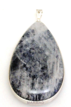 Zawieszka - obsydian srebrzysty 72x33x8mm srebro 925 Kolekcja eksklusiv