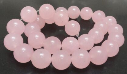 Jadeit - kula 14mm - kolor kwarcu różowego