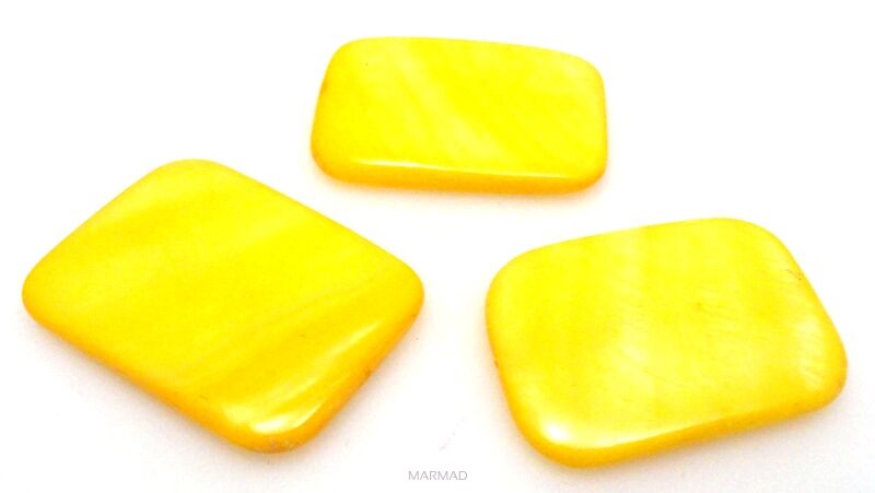 Muszla /Masa perłowa - prostokąt 35x25mm