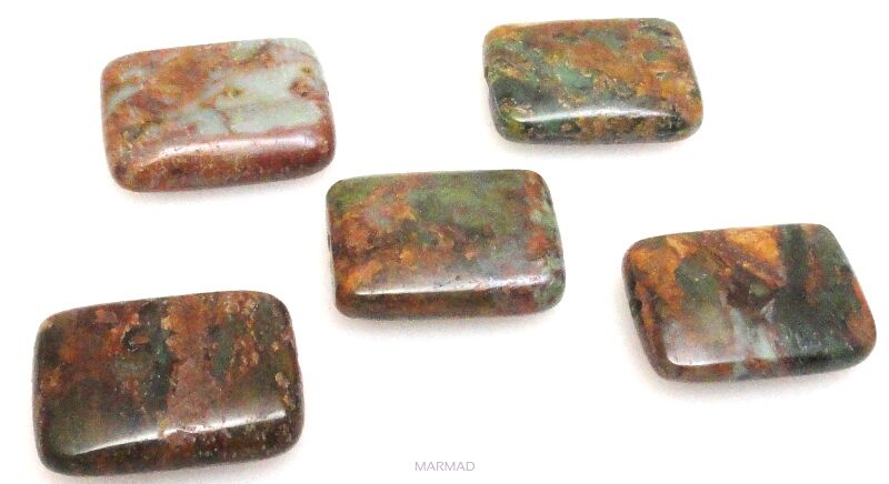 Jaspis Impresja - prostokąt 18x13mm