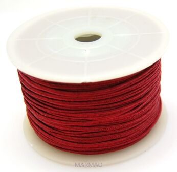 Sznurek do sutaszu - czerwono bordowy