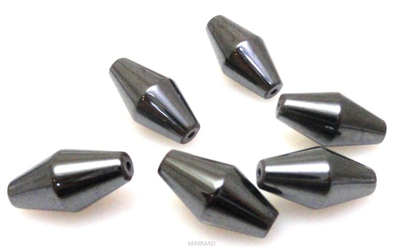 Hematyt - bicone 16x8mm