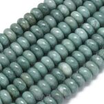 Jadeit malezyjski szary- oponka 10x6mm - 2