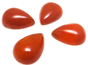 Kaboszon - agat karneol kropla 18x13mm