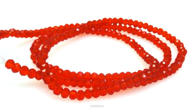 Kryształki fasetowane - oponki 3x2mm